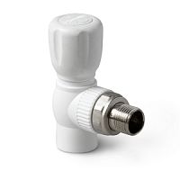 купить Шаровой кран для радиатора "Pro Aqua" (угловой, белый) (25х3/4") в Таганроге с доставкой | Купить Шаровой кран для радиатора "Pro Aqua" (угловой, белый) (25х3/4") оптом и в розницу в Таганроге | Купить Шаровой кран для радиатора "Pro Aqua" (угловой, белый) (25х3/4") оптом и в розницу