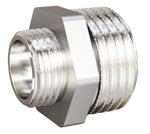 купить Ниппель переходной "LD Pride" (никель) (40х50) (LD.67.503.50х40) в Таганроге с доставкой | Купить Ниппель переходной "LD Pride" (никель) (40х50) (LD.67.503.50х40) оптом и в розницу в Таганроге | Купить Ниппель переходной "LD Pride" (никель) (40х50) (LD.67.503.50х40) оптом и в розницу