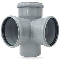 купить Крестовина канализационная "КТП" (наружная) (двухплоскостная) (110х110х110х90°/90°) в Таганроге с доставкой | Купить Крестовина канализационная "КТП" (наружная) (двухплоскостная) (110х110х110х90°/90°) оптом и в розницу в Таганроге | Купить Крестовина канализационная "КТП" (наружная) (двухплоскостная) (110х110х110х90°/90°) оптом и в розницу