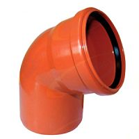 купить Отвод канализационный "КТП" (наружный) (110х67°) в Таганроге с доставкой | Купить Отвод канализационный "КТП" (наружный) (110х67°) оптом и в розницу в Таганроге | Купить Отвод канализационный "КТП" (наружный) (110х67°) оптом и в розницу