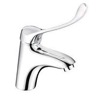 купить Смеситель для умывальника "FRAP" (латунь, хирургический, под шпильку, хром) (F 1054 ) в Таганроге с доставкой | Купить Смеситель для умывальника "FRAP" (латунь, хирургический, под шпильку, хром) (F 1054 ) оптом и в розницу в Таганроге | Купить Смеситель для умывальника "FRAP" (латунь, хирургический, под шпильку, хром) (F 1054 ) оптом и в розницу